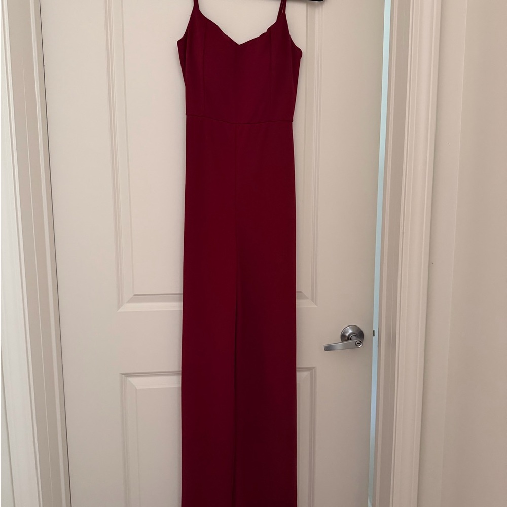 Elegant Red Jumpsuit